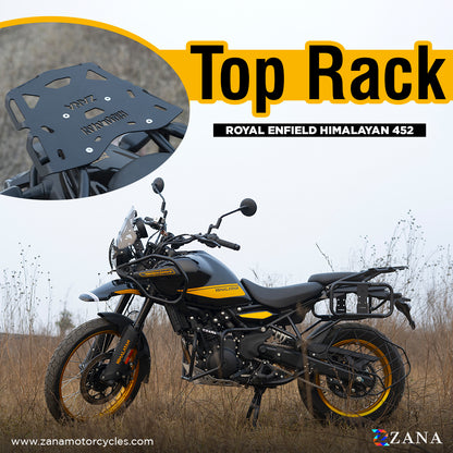 TOP RACK PLATE BLACK FOR HIMALAYAN 450 MS