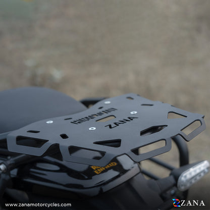 TOP RACK PLATE BLACK FOR HIMALAYAN 450 MS