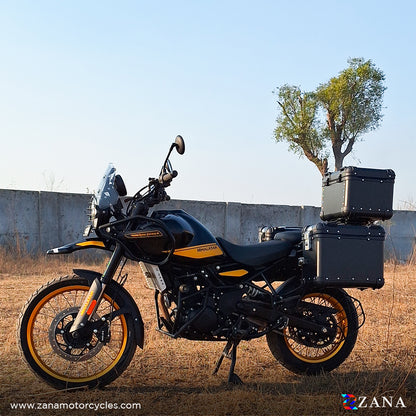PANNIERS (36LTR )ALUMINIUM FLAT BLACK FOR HIMALAYAN 452