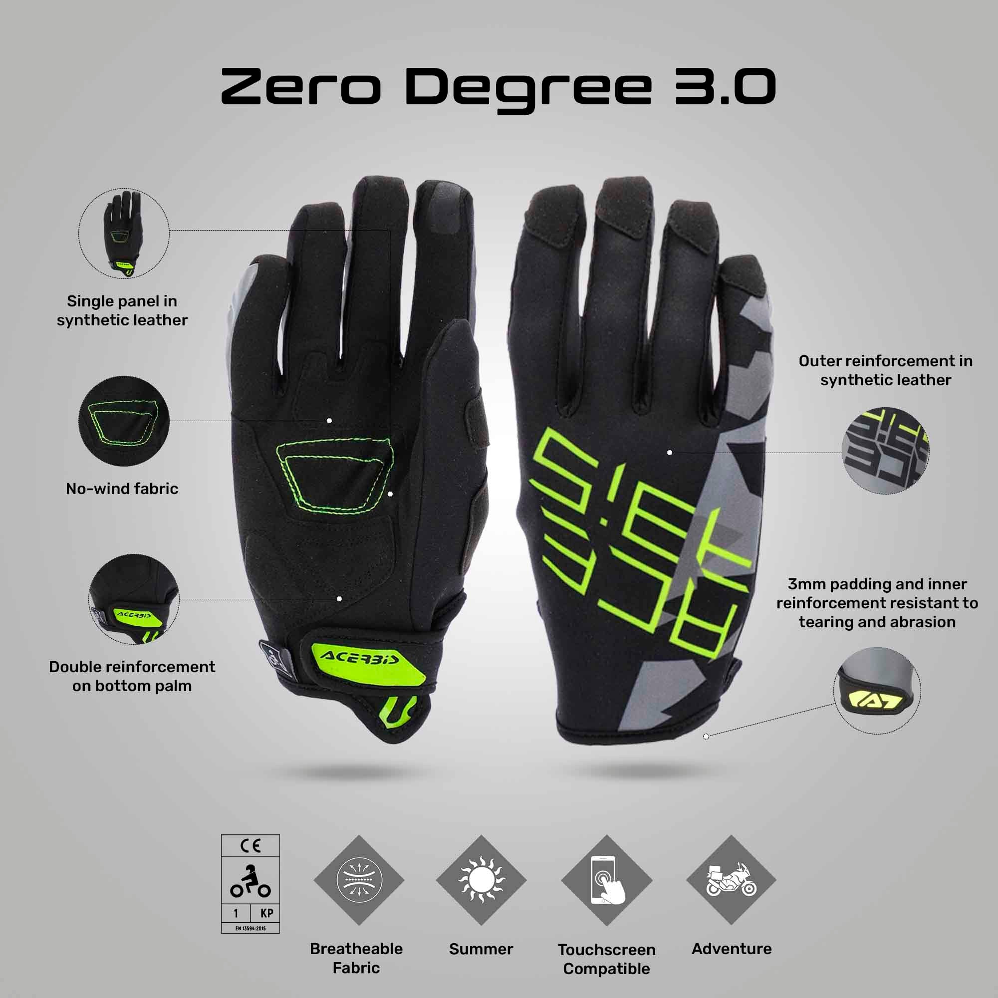 Winter Bike Rider Hand Gloves | Acerbis Zero Degree 3.0