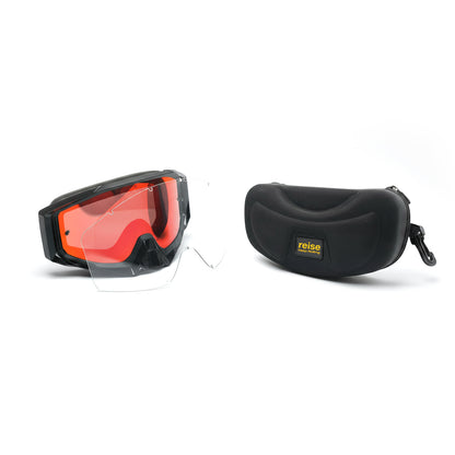 Revver (Revo) - Anti Fog & Anti Scratch MX Goggles (Orange)