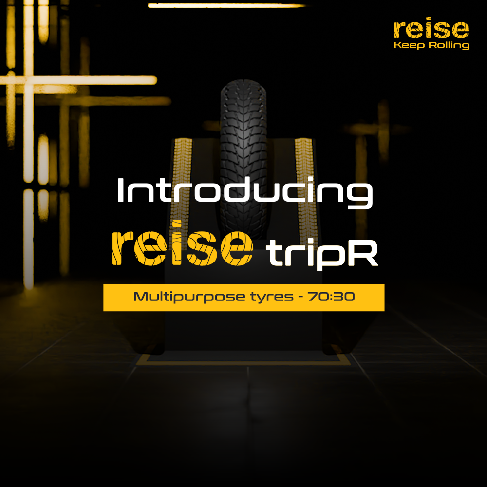 tripR 01  110/80-12 61L Front/Rear Tubeless Tyre