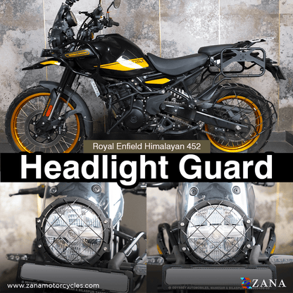 HEADLIGHT GUARD BLACK TYPE-2 FOR HIMALAYAN 450