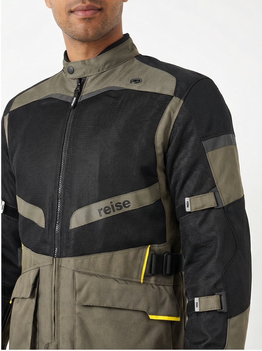 PineAir - Summer Adventure Touring Jacket (Olive) – Reise Moto PineAir - Summer Adventure Touring Jacket (Olive) – Reise Moto