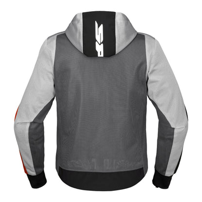 Hoodie Net - Ultra-Breathable Riding Jacket (Grey/Red)