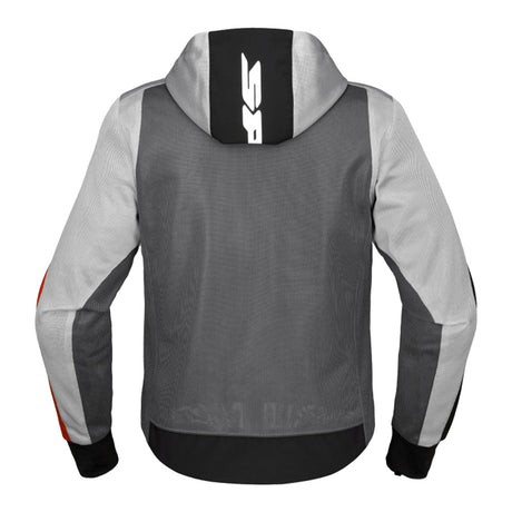 Hoodie Net Jacket  - Grey / Red