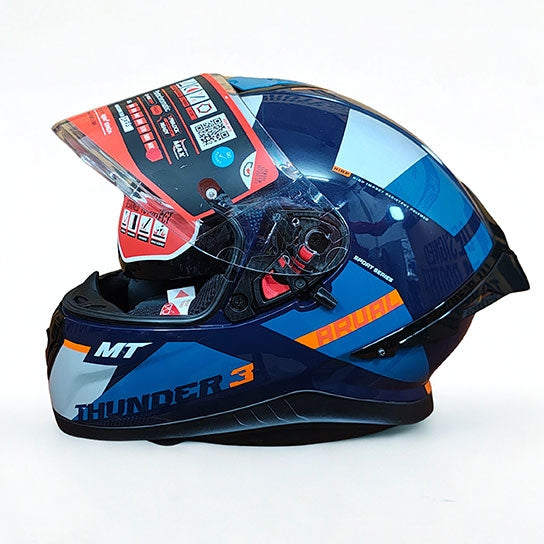 Thunder 3 Sv Pro Arual C7 - Motorcycle Riding Helmet (Gloss Blue/Black)